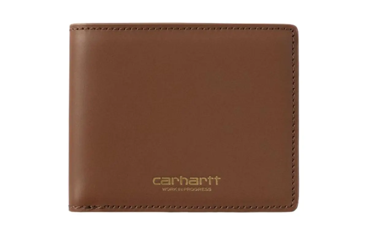 Carhartt WIP Cow Leather Bags Wallets Unisex Brown