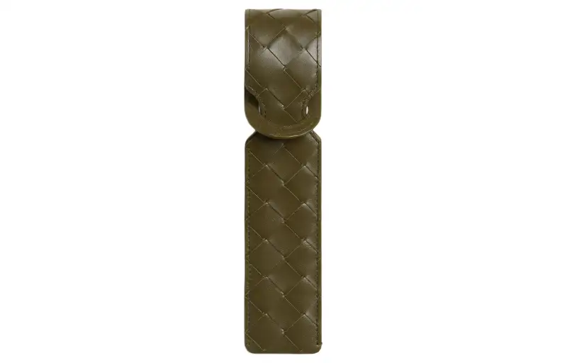 Bottega Veneta Calfskin Bag Accessory Mustard Green