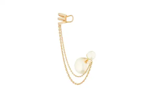 DIOR Metal Clip On Earrings Women's