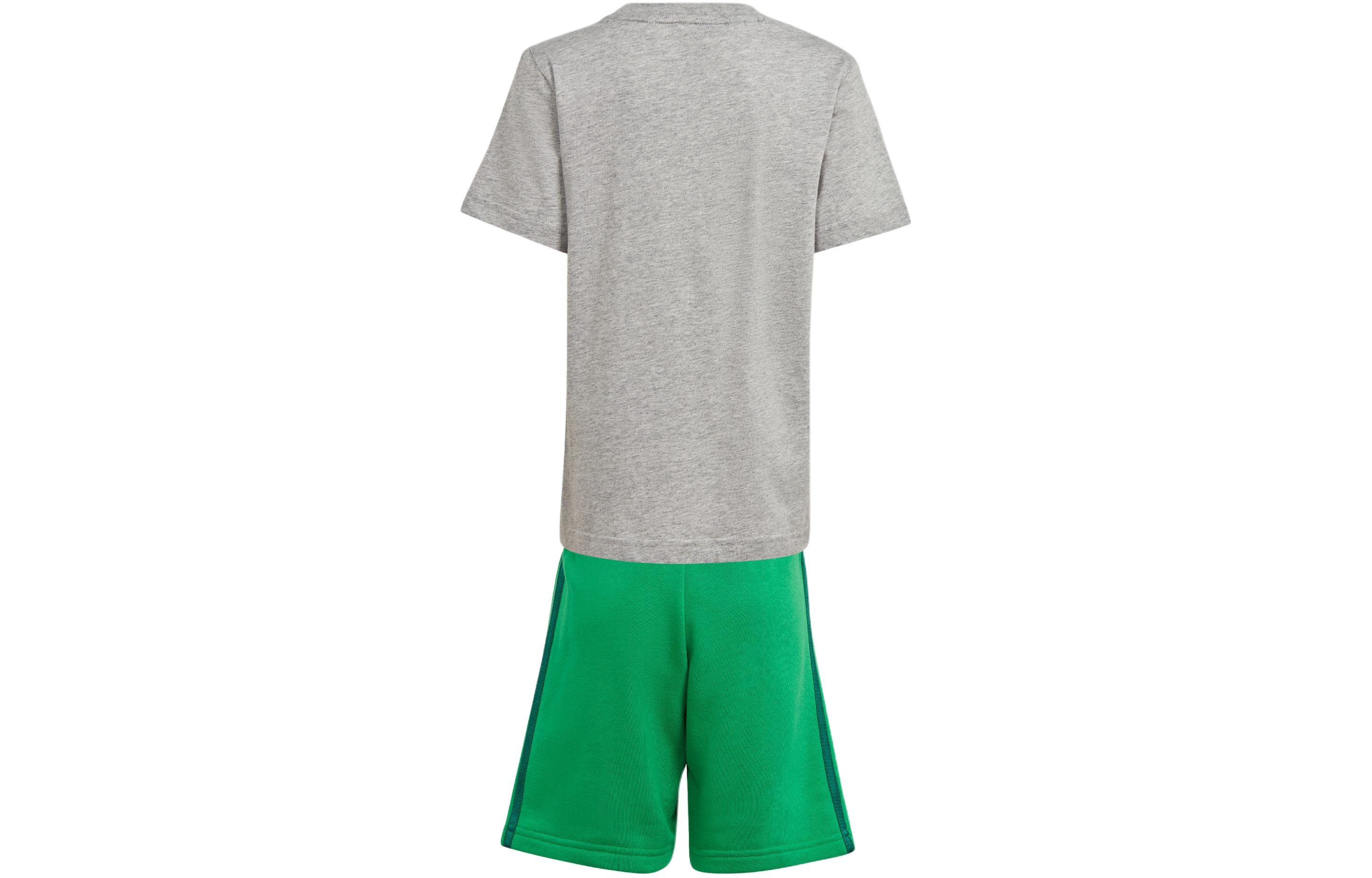 Спортивный костюм adidas originals VRCT SHORT TEE SET (серый) — фото 6
