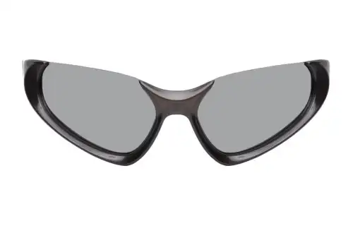 Balenciaga Acetate Irregular Shape Sunglasses Women's Brown