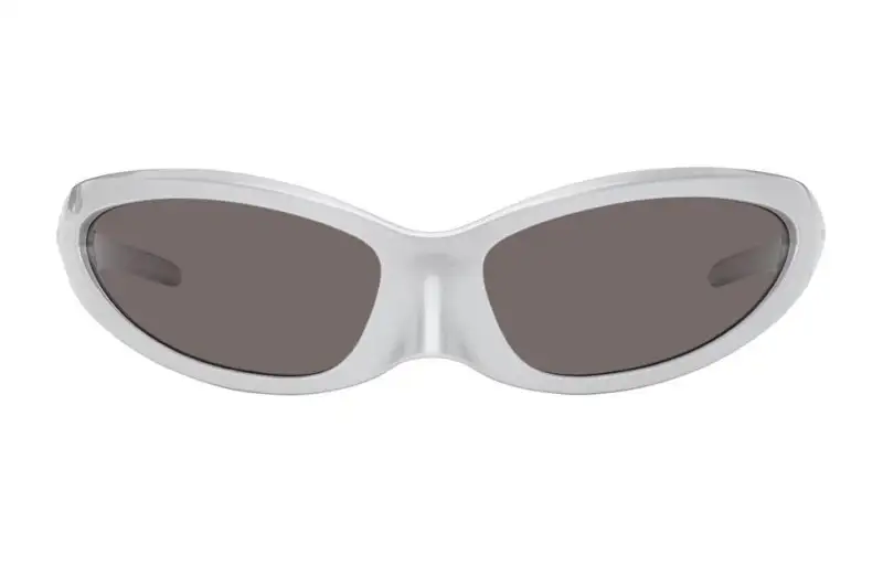 Balenciaga Nylon Cat Eye Sunglasses Men's Gray