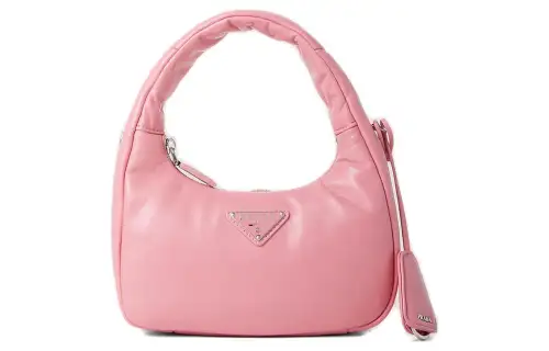 PRADA Nappa Leather Handbag Women's Pink