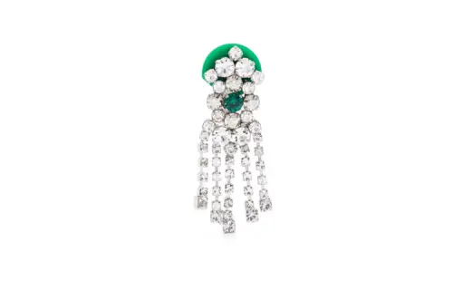 Maison Margiela Rhinestone-embellished Clip-on Earrings