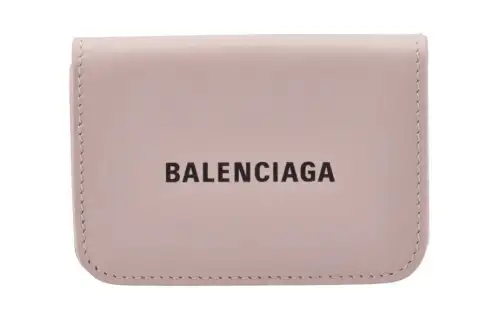 Balenciaga Calfskin Wallet Mini Women's Pink