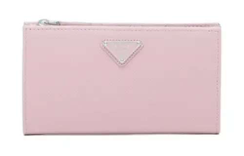 PRADA Saffiano Leather Wallet Large Women's Pink