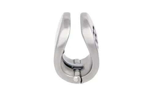 Balenciaga Clip On Earrings Women's Silver