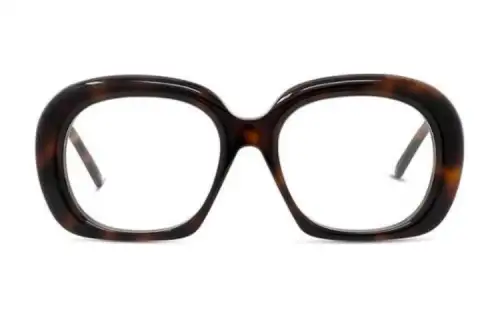 LOEWE Acetate Irregular Shape Eyeglass Frames Women's Tortoiseshell