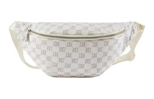 Li Ning Sports Life Collection Polyester Crossbody Fanny Pack Regular Unisex White & Dark Ship Blue