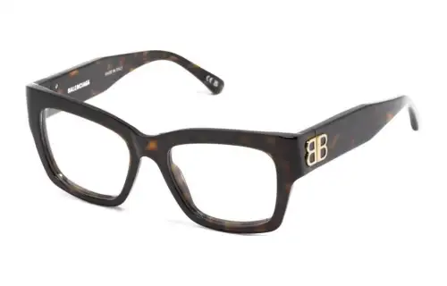 Balenciaga Tortoiseshell Square-frame Glasses