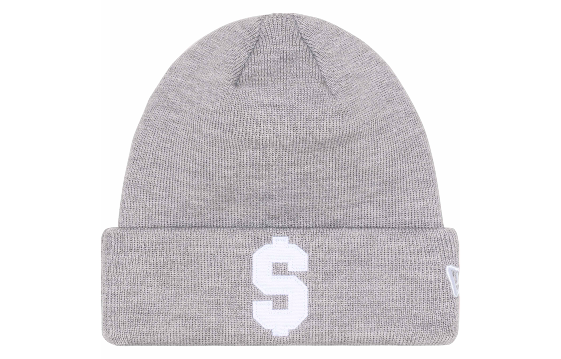 Шапка Supreme x New Era SS24 WEEK 5 $ Beanie (серая)