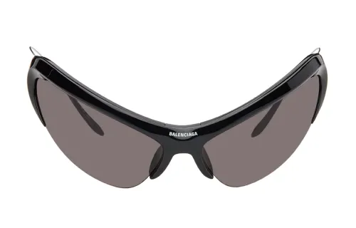 Balenciaga Nylon Bio Nylon Irregular Shape Sunglasses Men's Black