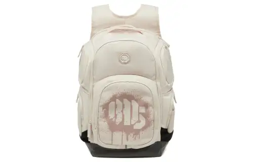Li Ning Polyester Sports Backpack Unisex Sand Gravel Gray