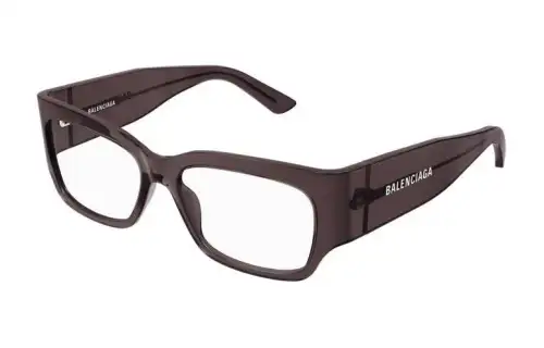 Balenciaga Acetate Square Eyeglass Frames Men's Brown