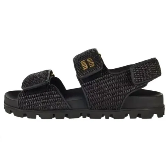 MIU MIU Beach Sandals Women's Black