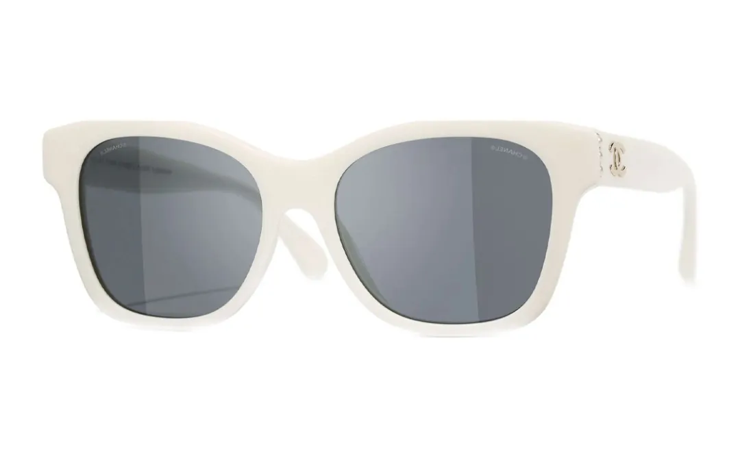 CHANEL Plate Frame Square Sunglasses Unisex