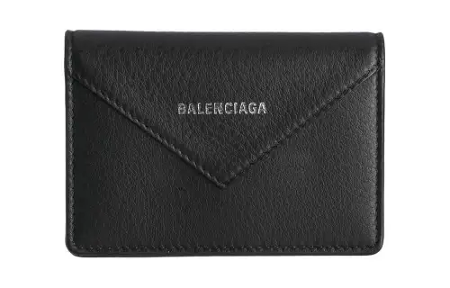 Balenciaga Papier Calfskin Wallet Women's Black