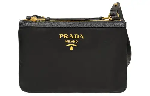 PRADA Canvas Crossbody Bag, Shoulder Bag Women's Black