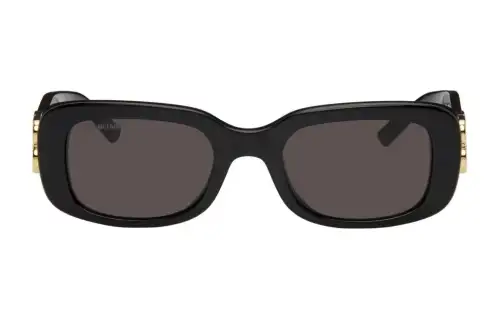 Balenciaga Acetate Rectangular Sunglasses Women's Black