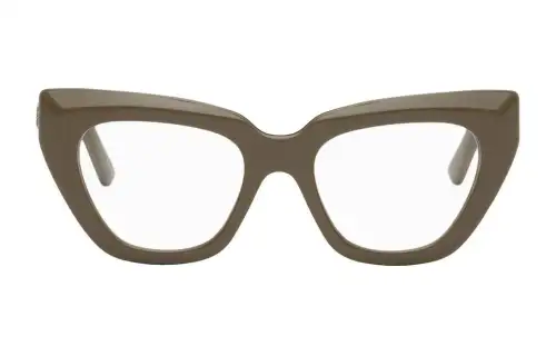 Balenciaga Acetate Butterfly Eyeglass Frames Men's Brown