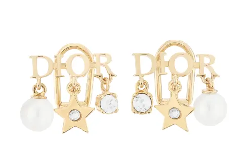 DIOR 925 Sterling Silver Clip On Earrings Unisex