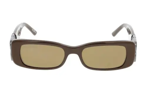 Balenciaga Rectangular Sunglasses Men's Brown
