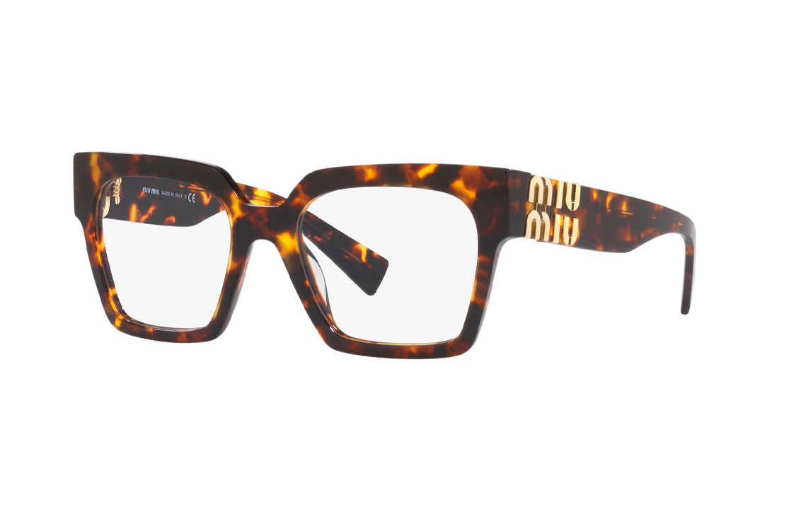 Женские очки MIU MIU Logo (коричневые)
