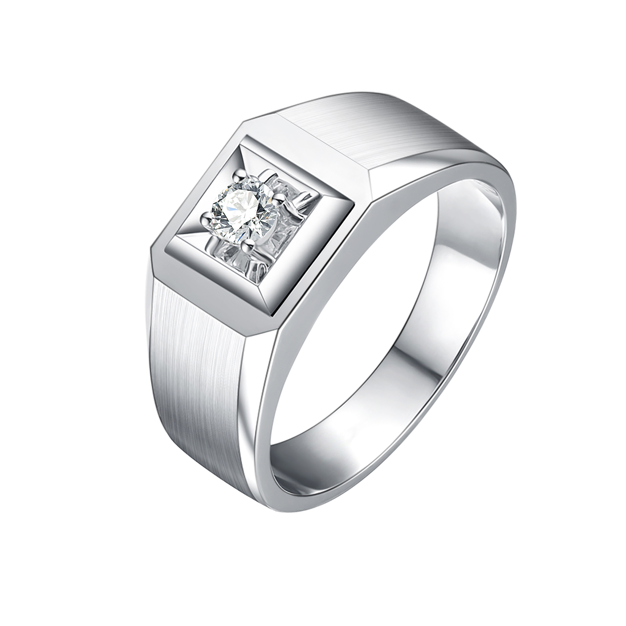 Fashionable universal classic small design matte platinum wedding ring, light luxury style, simple and elegant design, platinum 950 sample, men's style