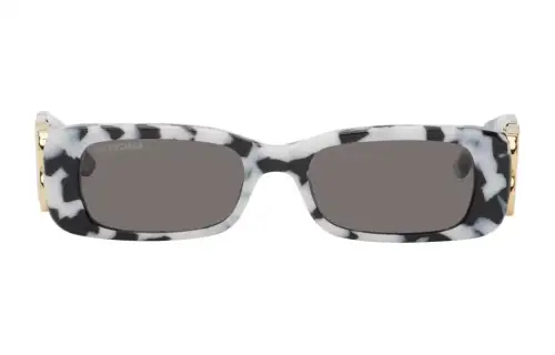 Balenciaga Acetate Rectangular Sunglasses Women's White