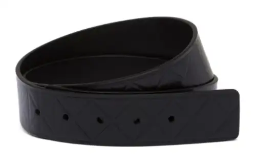 PRADA Leather Belts Men's Black 3.5cm