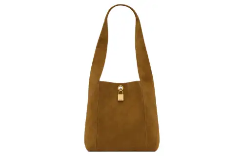 SAINT LAURENT Calfskin Handbag Women's Brown