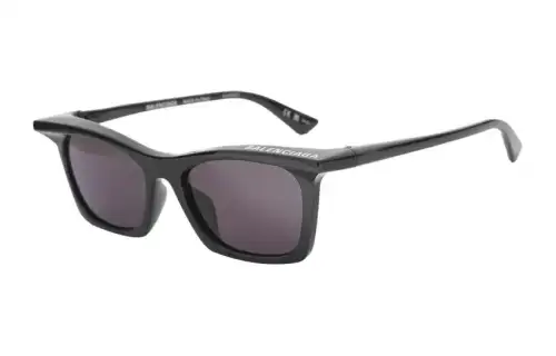 Balenciaga Nylon Rectangular Sunglasses Men's Black