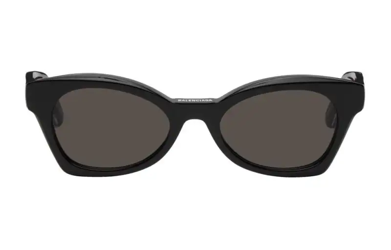 Balenciaga Acetate Cat Eye Sunglasses Women's Black