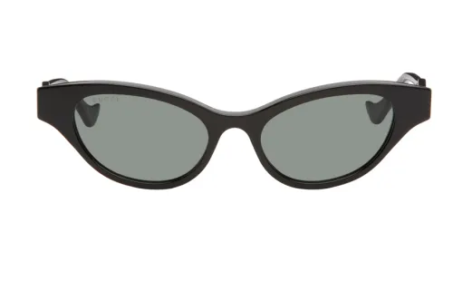 Balenciaga Bio Based Injection Molded Nylon Irregular Shape Sunglasses Unisex Black