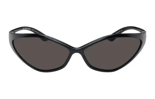 Balenciaga Acetate Irregular Shape Sunglasses Men's Black