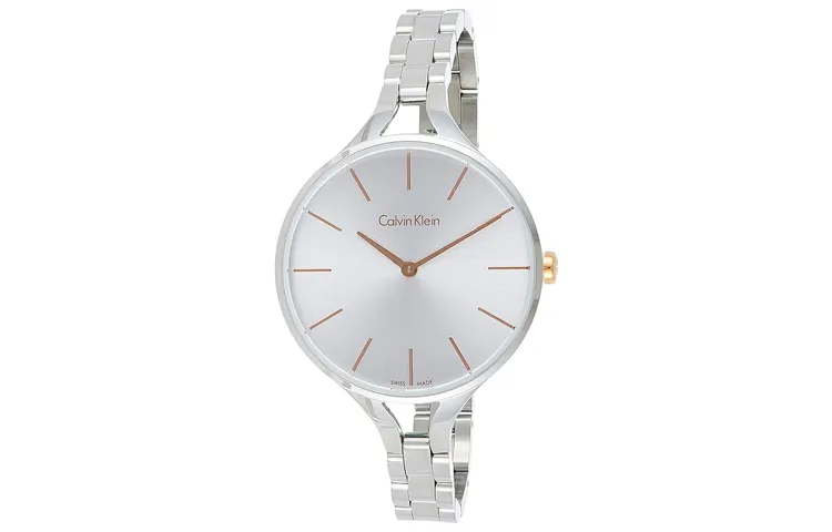 CALVIN KLEIN Wrist Watches Quartz Movement Stainless Steel Strap 36mm White Dial Women's Watch