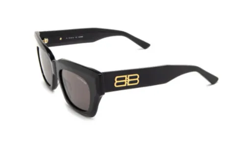 Balenciaga Acetate Square Sunglasses Women's Black