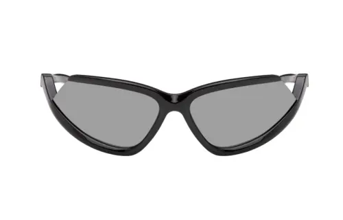 Balenciaga Bio nylon Irregular Shape Sunglasses Unisex Black