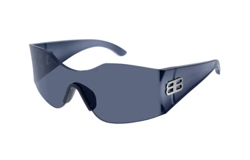 Balenciaga Nylon Irregular Shape Sunglasses Men's Blue