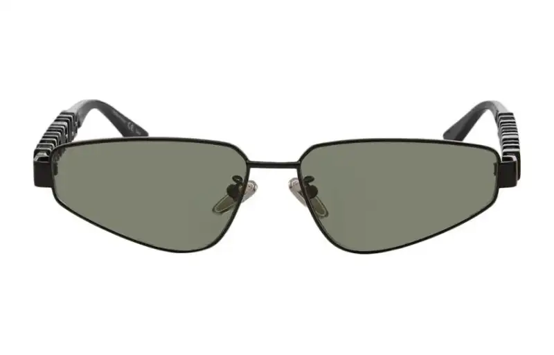 Balenciaga Acetate Irregular Shape Sunglasses Men's Black