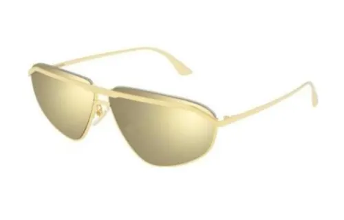 Balenciaga Metal Irregular Shape Sunglasses Men's Gold