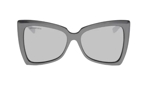 Balenciaga Acetate Plate Irregular Shape Sunglasses Men's Gray