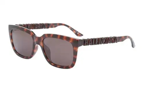 Balenciaga Acetate Rectangular Sunglasses Men's Tortoiseshell
