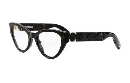 DIOR Acetate Irregular Shape Eyeglass Frames Women's Tortoiseshell