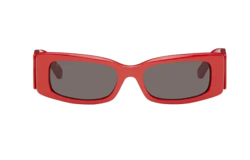 Balenciaga Logo-print Rectangle-frame Sunglasses
