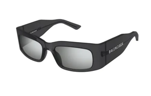 Balenciaga Recycled Acetate Rectangular Sunglasses Unisex Black