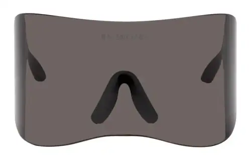 Balenciaga Nylon Irregular Shape Sunglasses Men's Black