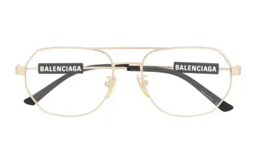 Balenciaga Aviator Eyeglass Frames Women's Gold