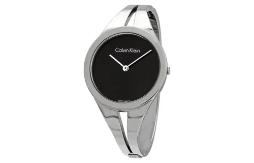 CK/Calvin Klein Wrist Watches Quartz Movement Stainless Steel Strap 36mm Black Dial Women's Watch 30m Water Resistant
