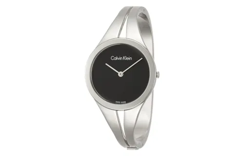 CK/Calvin Klein Wrist Watches Quartz Movement Stainless Steel Strap 31mm Black Dial Women's Watch 30m Water Resistant